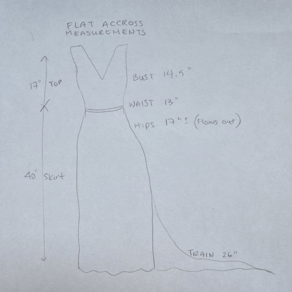 Tara Keely lace applique sheer ivory chiffon flowy wedding dress sz Small 2/4 - Picture 16 of 16
